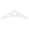 Ekena Millwork Pitch Wellington Architectural Grade PVC Gable Pediment, 72"W x 21"H x 1"P (7/12) GPP072X021X100WEL - alternate 3
